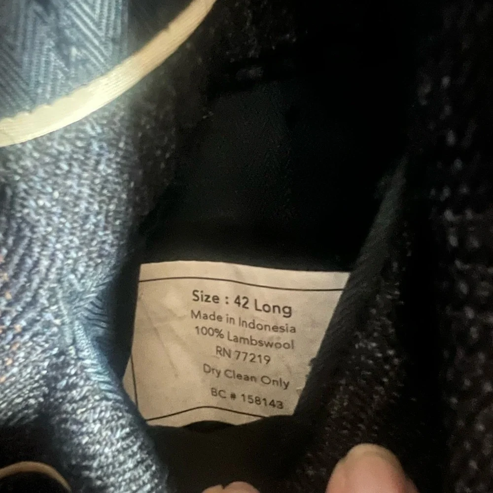 Joseph & Feiss Gold Blazer Sports Coat Size 42 Long 42L Grey Gray Lambswool